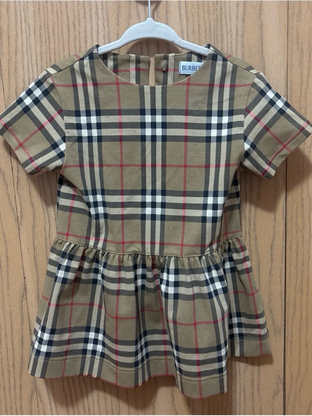 Burberry Tan Plaid Girls Dress